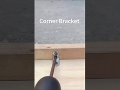 Производитель Настройка штамповки Декоративные L-образные металлические угловые скобки для дерева