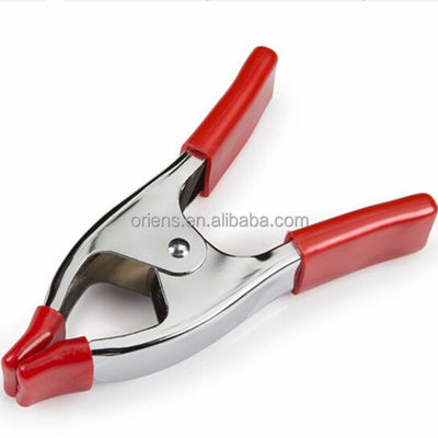 качество  Metal Spring Clip Clamps 2 4 6 Inch Spring Tent Crocodile Clamp Pointed Mouth Electrician завод