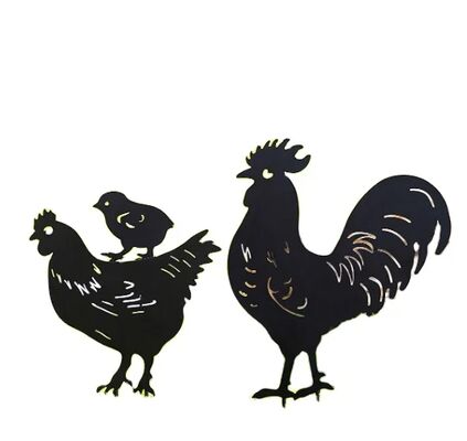 Декоративные металлические изделия для сада и парка, вырезанные лазером с индивидуальным узором и покраской